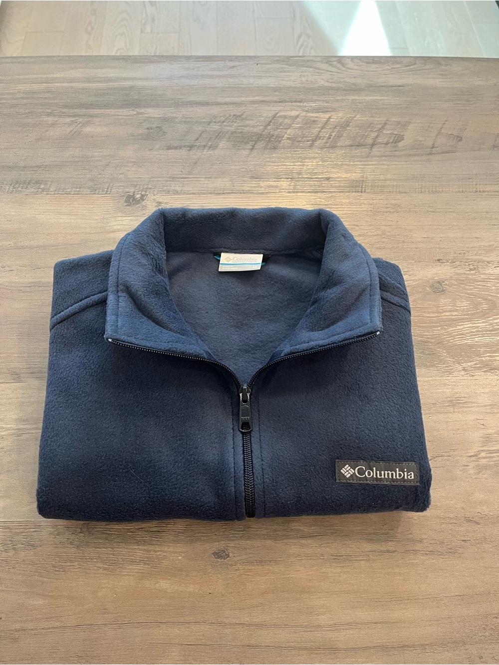 Columbia Men's Dark Navy Full-Zip Fleece No Sleeves Jacket